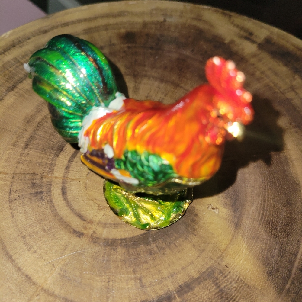 Rooster trinketbox